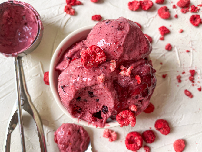 Idea gelato light: gelato ai frutti di bosco