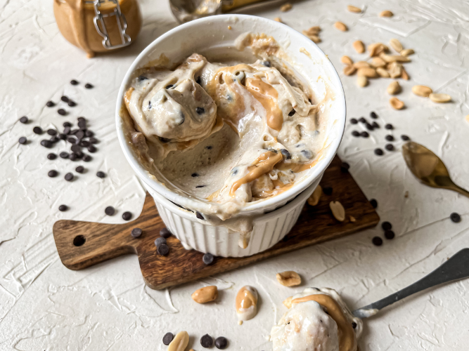 Idea gelato light: gelato snickers