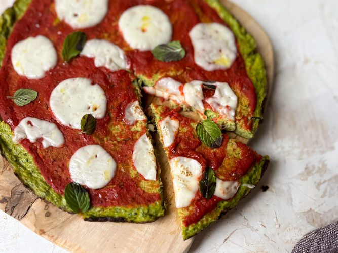Pizza fit di broccoli
